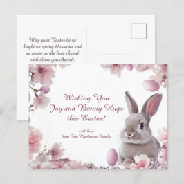 Cartão Postal De Festividades Delícia de Páscoa 🐇 Hoppy personalizável