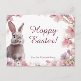 Cartão Postal De Festividades Delícia de Páscoa 🐇 Hoppy personalizável