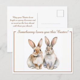 Cartão Postal De Festividades Delícia de Páscoa 🐇 Hoppy personalizável