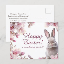 Cartão Postal De Festividades Delícia de Páscoa 🐇 Hoppy personalizável