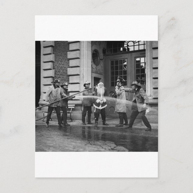 Cartão Postal De Festividades Delousing Papai Noel, 1920 (Frente)