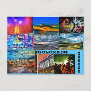 CARTÃO POSTAL DE FESTIVIDADES DENVER COORDENADO; COL.ORADO