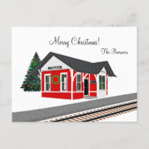 Depósito de Trem Ferroviário Feliz Natal Feriado
