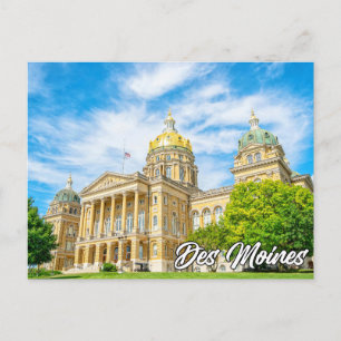 Cartão Postal De Festividades Des Moines, Iowa, EUA