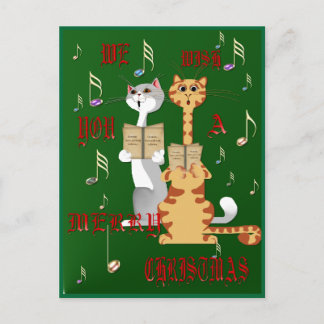 Cartão Postal De Festividades Desejamos-Lhe Um Cartão De Natal Feliz