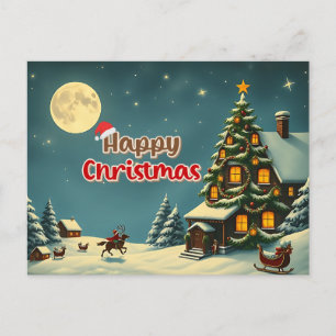 Cartão Postal De Festividades Desejamos um natal feliz - 009