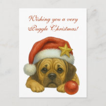 Desejando um cartão de Natal Puggle muito especial
