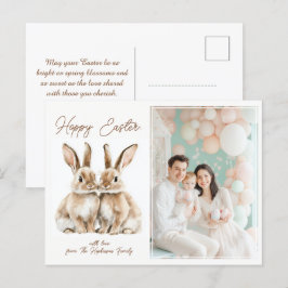 Cartão Postal De Festividades Desejo de Páscoa Especial 🐇 Egg-stra Personalizáv