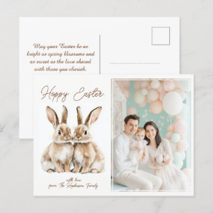 Cartão Postal De Festividades Desejo de Páscoa Especial 🐇 Egg-stra Personalizáv