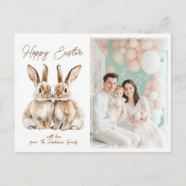 Cartão Postal De Festividades Desejo de Páscoa Especial 🐇 Egg-stra Personalizáv