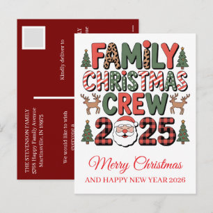 Cartão Postal De Festividades Desejos de Inverno com Foto Personalizada Natal 20