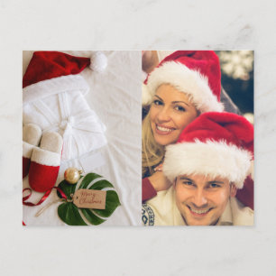 Cartão Postal De Festividades Desejos de Natal crie sua própria foto