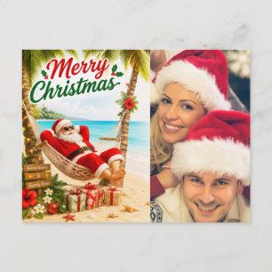 Cartão Postal De Festividades Desejos de Natal crie sua própria foto