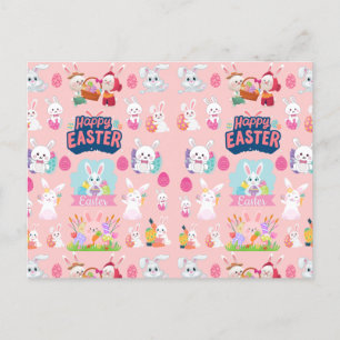 Cartão Postal De Festividades Desejos do felz pascoa - Páscoa Engraçado de Padrã
