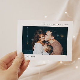 Cartão Postal De Festividades Desejos Simples | Foto minimalista