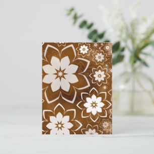 Cartão Postal De Festividades Desenho Floral 13