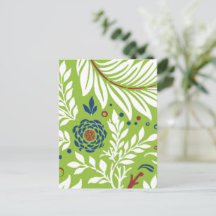 Cartão Postal De Festividades Desenho Floral 27