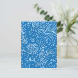 Cartão Postal De Festividades Desenho Floral 32