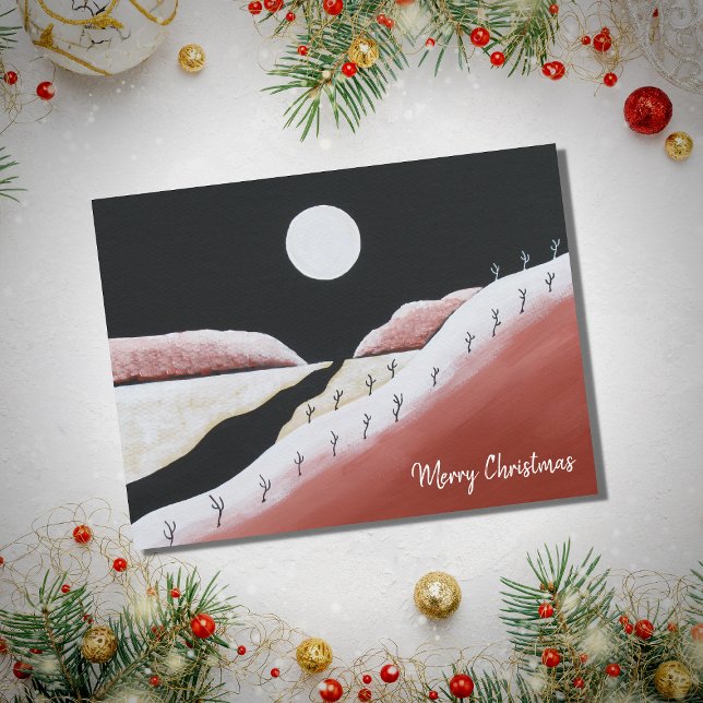 Cartão Postal De Festividades Desert Southwest Christmas Cactus (Criador carregado)