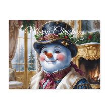 Design de Natal Vitoriano Snowman