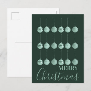 Cartão Postal De Festividades Design de vetor de ornamento de Natal totalmente e