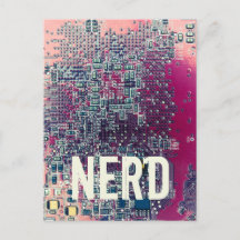 Design do nerd do circuito vermelho