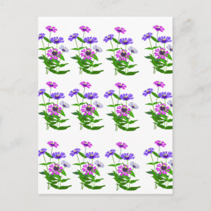 Cartão Postal De Festividades Design Minimalista Espiritual Floral Celestial