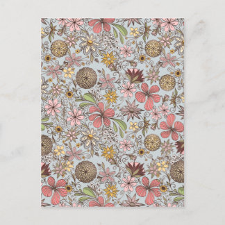 Cartão Postal De Festividades Design Rosa cor-de-rosa,, gira-branca
