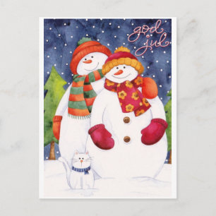 Cartão Postal De Festividades Deus Jul / Feliz Natal