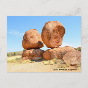 Cartão Postal De Festividades Devils Marbles, Austrália