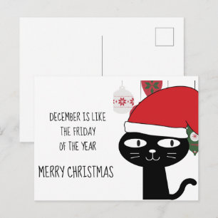 Cartão Postal De Festividades Dezembro é como a SEXTA-FEIRA do Ano Personalizad
