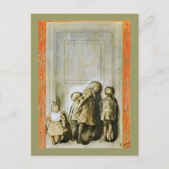 Cartão Postal De Festividades Dia antes da véspera de Natal (Frente)