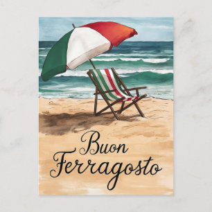 Cartão Postal De Festividades Dia da Celebração da Buon ferratiitaliana