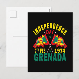 Cartão Postal De Festividades Dia da Independência de Granada