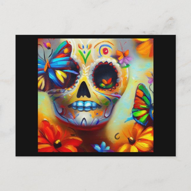 Cartão Postal De Festividades Dia das Borboletas Mortas 2 (Frente)