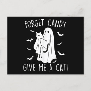 Cartão Postal De Festividades Dia de as Bruxas engraçado Ghost Esquece O Docinho