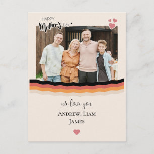 Cartão Postal De Festividades Dia de as mães feliz que te amamos
