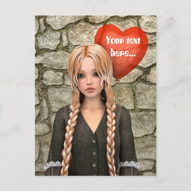 Cartão Postal De Festividades Dia de os namorados (Frente)