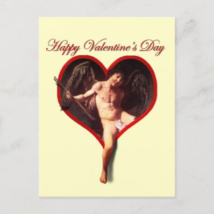 Cartão Postal De Festividades Dia de os namorados Cupido Caravaggio