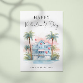 Cartão Postal De Festividades Dia de os namorados da Florida House Realty Market