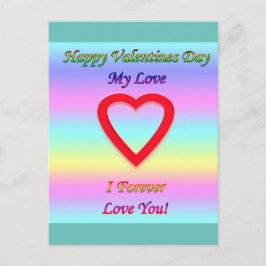 Cartão Postal De Festividades Dia de os namorados de Amor para Sempre