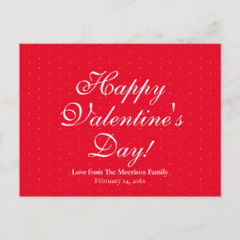 Cartão Postal De Festividades Dia de os namorados de script personalizado do bol