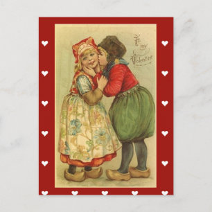Cartão Postal De Festividades Dia de os namorados Postcard-Vintage