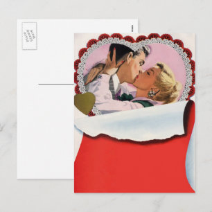 Cartão Postal De Festividades Dia de os namorados Vintage, Amor e Romance