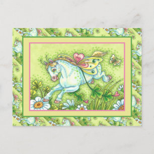 Cartão Postal De Festividades DIA DE SÃO PATRÍCIO FOFO PÔNEI IRLANDÊS Voador, FA