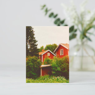 Cartão Postal De Festividades Dia de verão em Dalarna