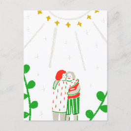 Cartão Postal De Festividades Dia do Hug