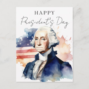 Cartão Postal De Festividades Dia do Presidente George Washington Business