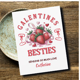 Cartão Postal De Festividades Dia dos Namorados Galentine personalizado