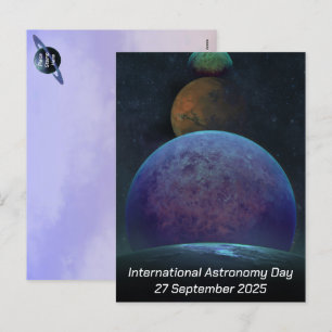 Cartão Postal De Festividades Dia Internacional da Astronomia - Planetas